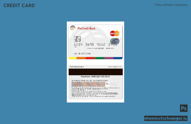 Beispielvorschau der Romania ProCredit MasterCard